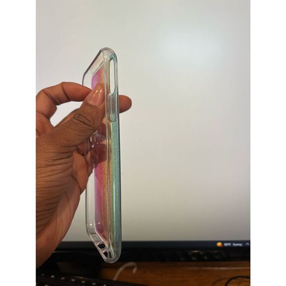 iPhone XS/X Sparkle Neon Rainbow Cellphone Case - Picture 5 of 7